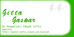 gitta gaspar business card